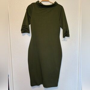 Unique Vintage Olive Green Blouse